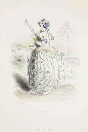 J. J. Grandville, Animated Flowers Vol. I, 1847, Lithograph