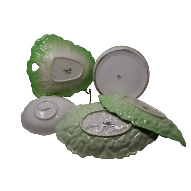 Vintage Carlton Ware & Beswick Lettuce-and-Tomato Collection With Japanese Covered Bowl — Set of 5 For Sale In Washington DC - Image 6 of 18