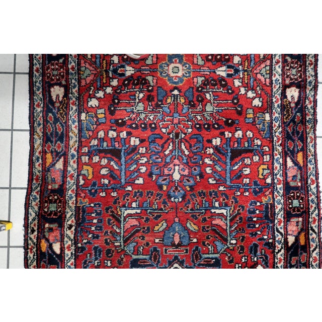 1920s, Antique Persian Hamadan Handmade Runner 3.5' X 9.9' For Sale - Image 10 of 13