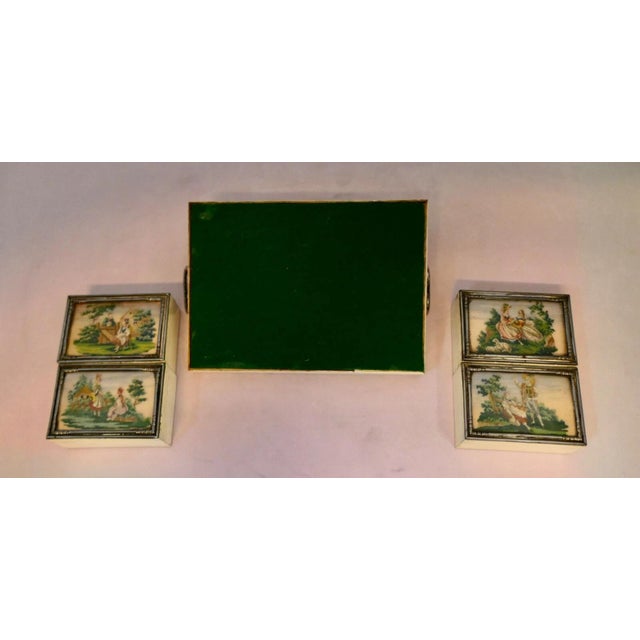 Victorian Late 19th Century English Gaming Tray w/ Accessories For Sale - Image 3 of 6