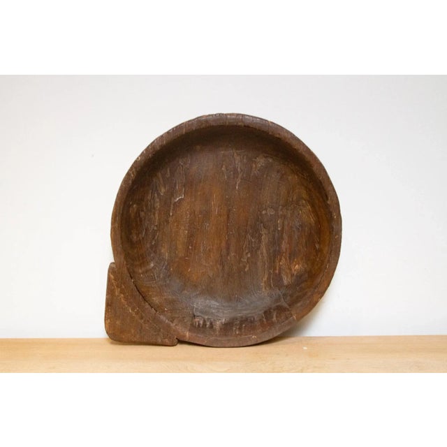 1960s Vintage Wooden Bread Bowl For Sale - Image 5 of 6