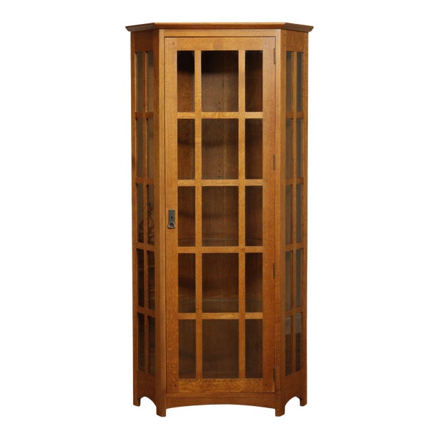 Stickley Mission Collection Oak Corner Cabinet B Chairish