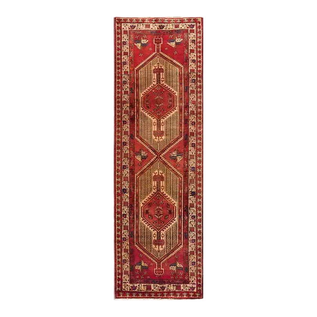 Pasargad Home Vintage Serab Camel Wool Area Rug, 3' 3'' X 10' 4'' For Sale