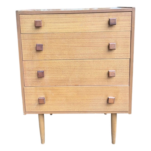 Mid-Century Modern Chest of Drawers in Teak, 1960s For Sale
