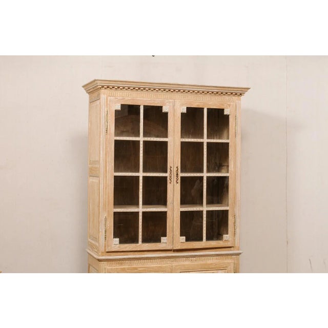 Mid 20th Century French Tall Neoclassical-Style Wood Cabinet For Sale - Image 4 of 12