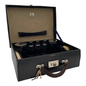 Moynat Leather Travel Dressing Case