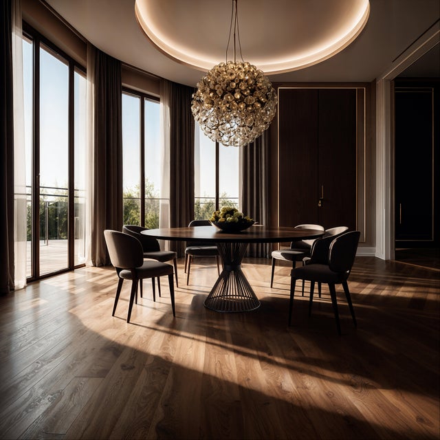 Ora round dining table in solid wood and powder-coated steel base the ora round dining table by greyge is a contemporary...