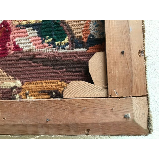 Hand-Woven Art Tapestry, 1950 For Sale - Image 10 of 15