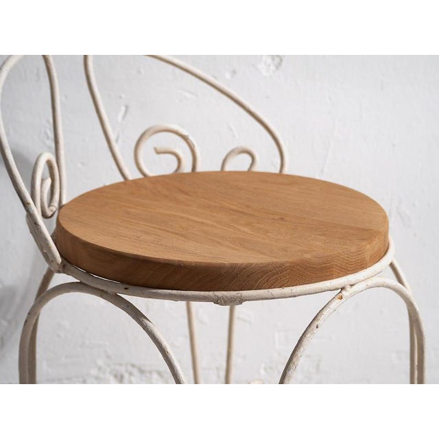 Antique White Garden Chairs, 1920s, Set of 4 For Sale - Image 10 of 18