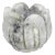 Vintage Carved White Marble Tea Light Candleholder For Sale
