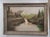 Textile Large Vintage Dutch Landscape Oil Painting Early 1900s For Sale - Image 7 of 8