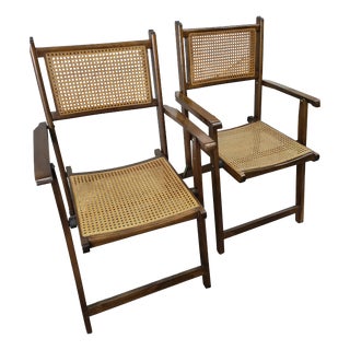 Mid-Century Grid Folding Chair, 1970, Set of 2 For Sale