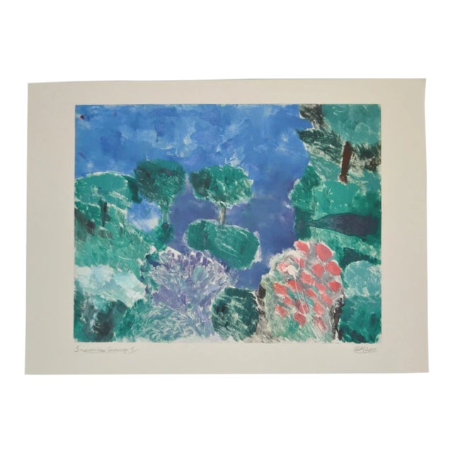 Arthur Krakower (1921-2009) "Snowmass Ii" Original Monotype C.2004 For Sale