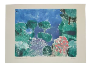 Arthur Krakower (1921-2009) "Snowmass Ii" Original Monotype C.2004