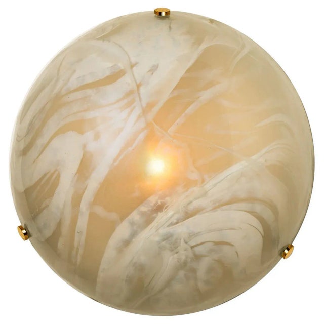 Blown Murano Glass Wall Light or Flush Mount, 1965 For Sale - Image 10 of 10