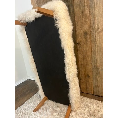 Mitchell Gold Bob Williams Tibetan Fur bench. Luxurious , soft fur can be placed at foot of bed, in hallways or used in...