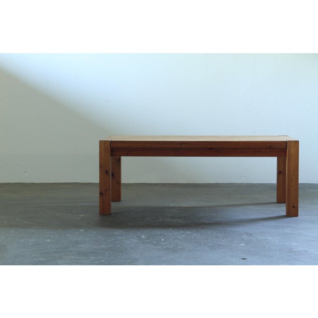 Danish Chunky Pine Wood Coffee Table, 1970 For Sale - Image 8 of 18