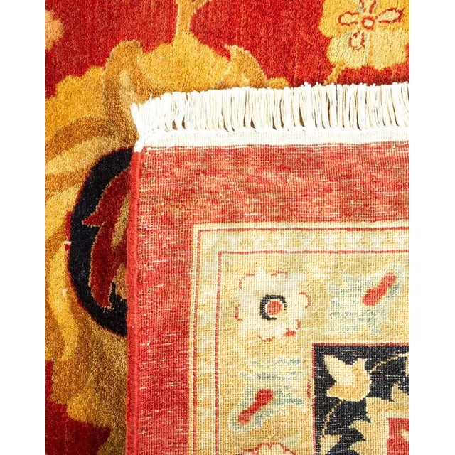 2000 - 2009 Mogul, One-of-a-Kind Hand-Knotted Area Rug in Orange, 10' 2" x 14' 4" For Sale - Image 5 of 8
