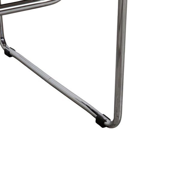 Wassily Chair Leather Armchair Black Chair by Marcel Breuer for Knoll Inc. For Sale - Image 6 of 14