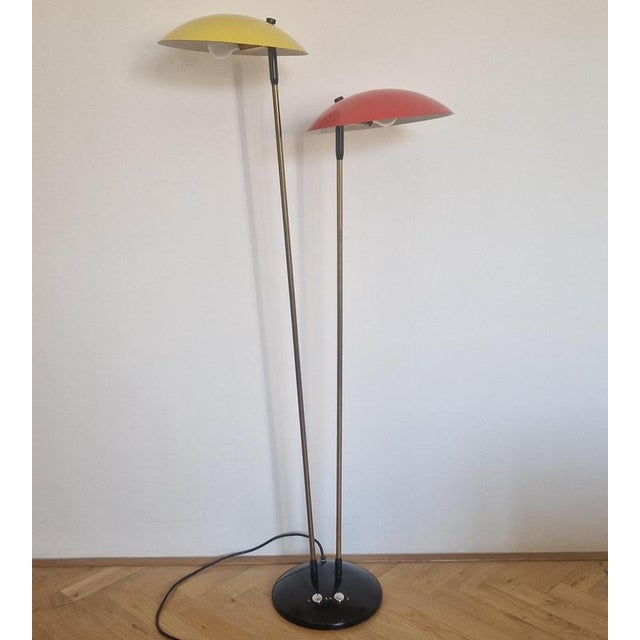 Red Midcentury Floor Lamp by Josef Hurka, 1970s For Sale - Image 8 of 16