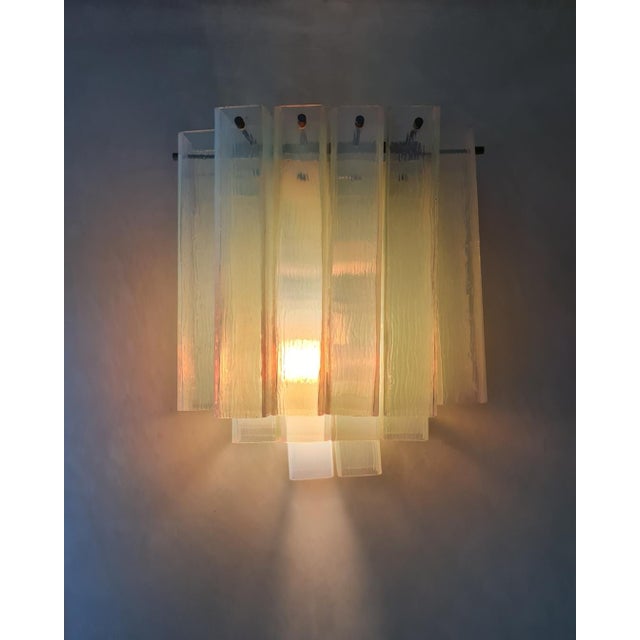 Blue Glass Wall Lamps, 1970s, Set of 2 For Sale - Image 9 of 14