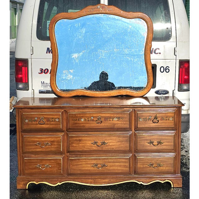 Henry Link Furniture Ornate and Partial Gilt Dresser With Lenoir