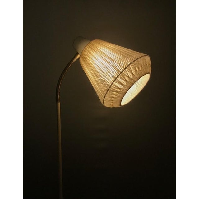 Scandinavian Floor Lamp with Thread Shade attributed to Boréns, 1950s For Sale - Image 6 of 18