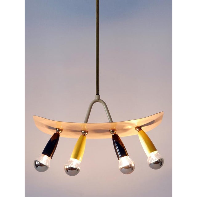 Mid-Century Modern Sputnik Pendant Lamp, Germany, 1950s For Sale - Image 4 of 18