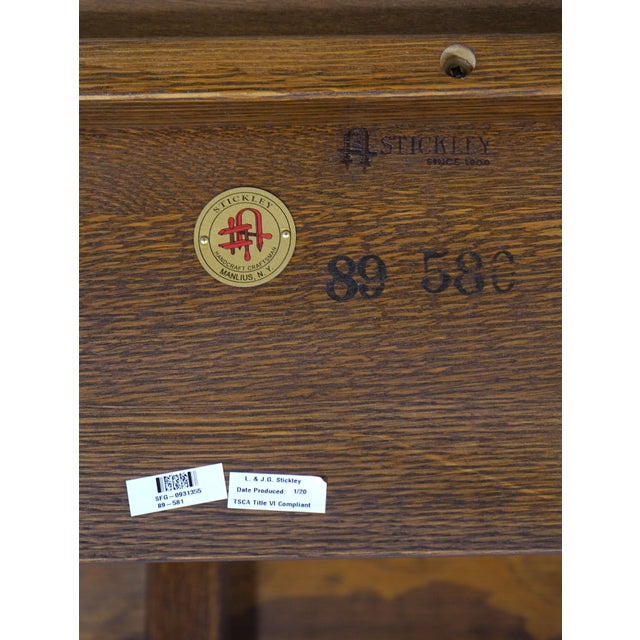 Stickley Large Mission Oak Tile Top Coffee Table For Sale - Image 14 of 14
