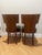 Wood Unique Style Side Chairs- Pair For Sale - Image 7 of 9