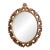 Vintage Hollywood Regency Oval Mirror For Sale