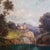 Mid 20th Century Large Custom Framed Italian Countryside Village Landscape Oil Painting by Toni Bordignon For Sale - Image 10 of 18