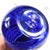 1980s Tall Blue Signed Art Glass Perfume Bottle For Sale In San Francisco - Image 6 of 7