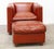 Set of Leather Armchair with Footstool For Sale - Image 13 of 17
