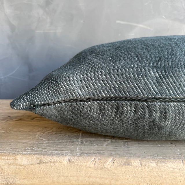 Not Yet Made - Made To Order Belgian Linen Aloutte Pillow With Stripes Includes Down Feather Insert For Sale - Image 5 of 7