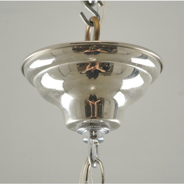 Restored Traditional Clear Crystal Five Arm Chandelier For Sale - Image 9 of 10