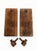 Vintage Brutalist Hand-Carved Oak Wall Sconces with Brass and Wrought Iron, 1970s, Set of 2 For Sale - Image 6 of 10