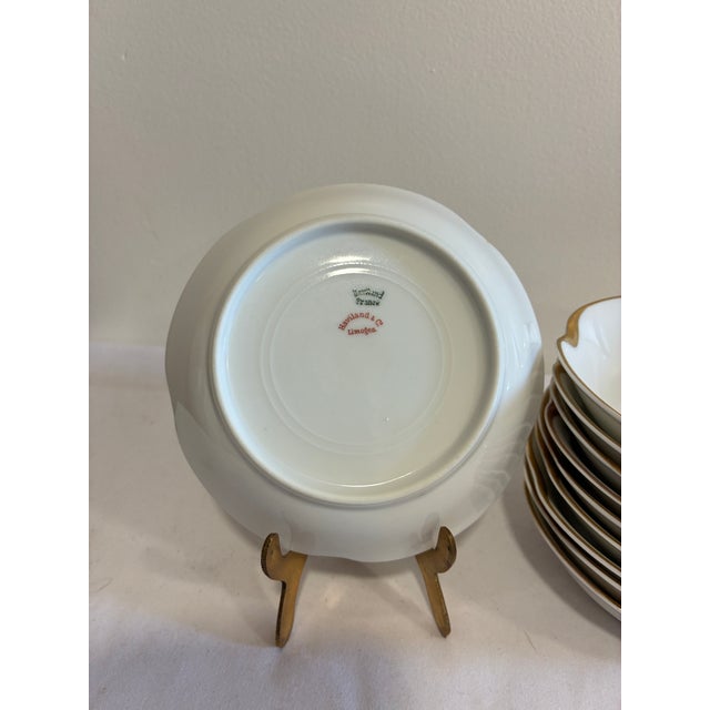 Vintage Haviland & Co. Limoges Gold Rim Bowls - Set of 10 For Sale - Image 11 of 12