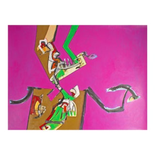 Abstract Acrylic Painting by James L. Bruch For Sale