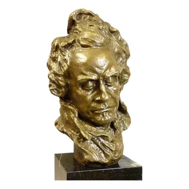 Unknown, Beethoven Bust, Gilt Bronze For Sale