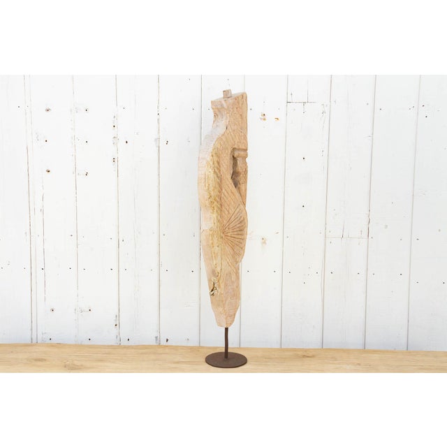 19th Century Antique Carved Wood Corbel Panel For Sale - Image 5 of 11