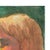 1990s Small Profile Portrait Painting of a Blonde Girl on Green - 7” X 9” For Sale - Image 5 of 7