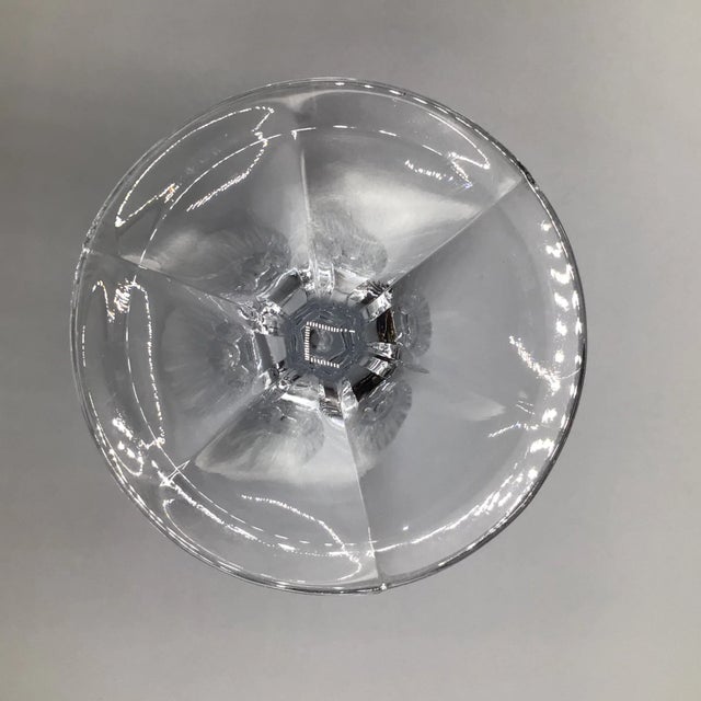 Transparent Godinger Ingrid Pattern Water Goblets-Set of 6 For Sale - Image 8 of 13