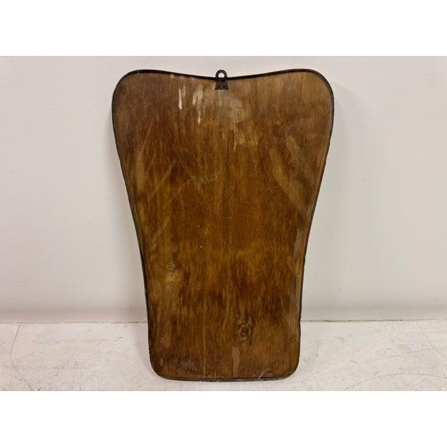 Vintage Italian Brass Wall Mirror, 1950s For Sale - Image 11 of 12
