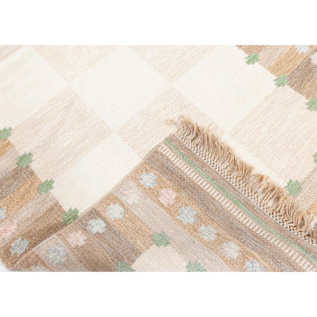 Doris Leslie Blau Vintage Swedish Flat Woven by Agda Osterberg For Sale - Image 9 of 9