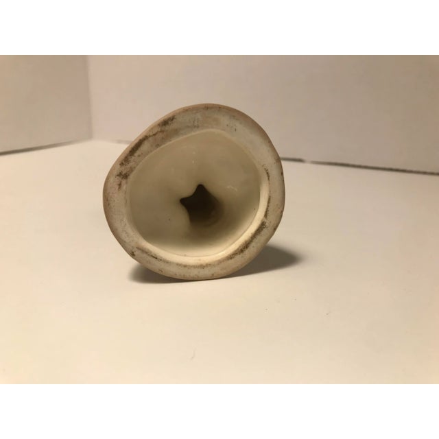 Late 19th Century Late 19th Century German Majolica Figurine of a Boy Holding Cones For Sale - Image 5 of 7