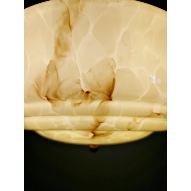 Art Deco Pendant Light in Marbled Opaline Glass, 1920s For Sale - Image 15 of 16