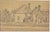 Antique Late 1800's / Early 1900's graphite on paper drawing of landscape from France. Comes with deep brown with gold...