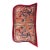 1930s Antique Coral Chinese Tibetan Dragon Cloud Band Saddle Horse Cover Rug For Sale