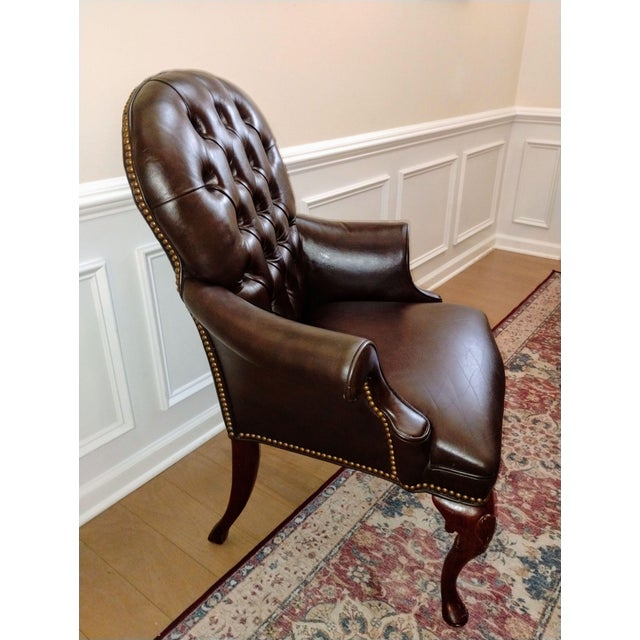 These chairs are a testament to classic design and superior craftsmanship, perfect for a library, office, or elegant...
